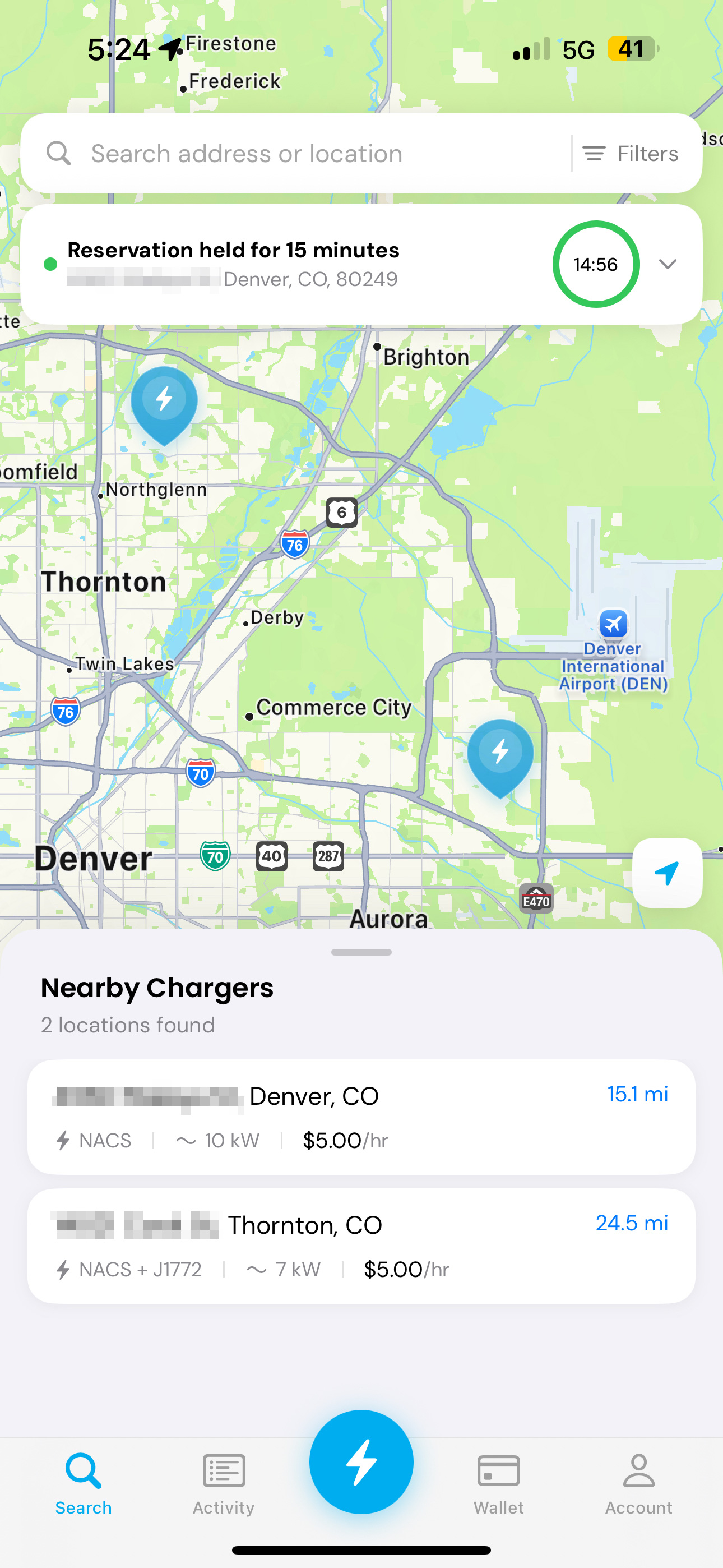 Find a charge anywhere